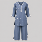 Celeste Blue Kurta Set