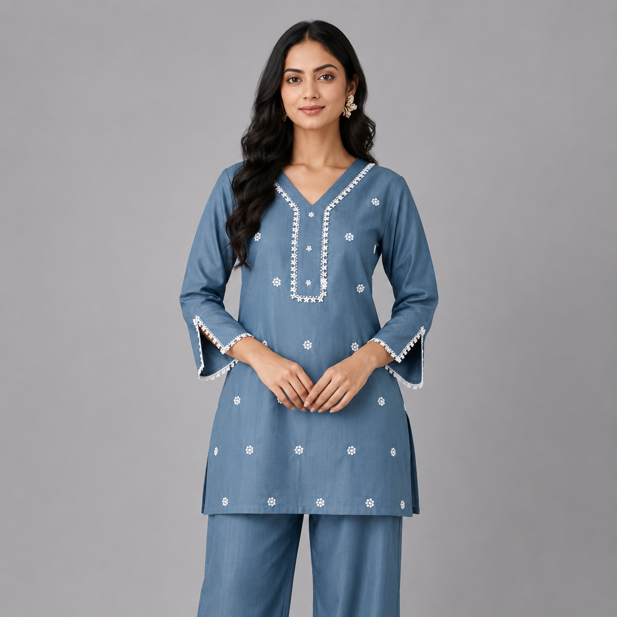 Celeste Blue Kurta Set