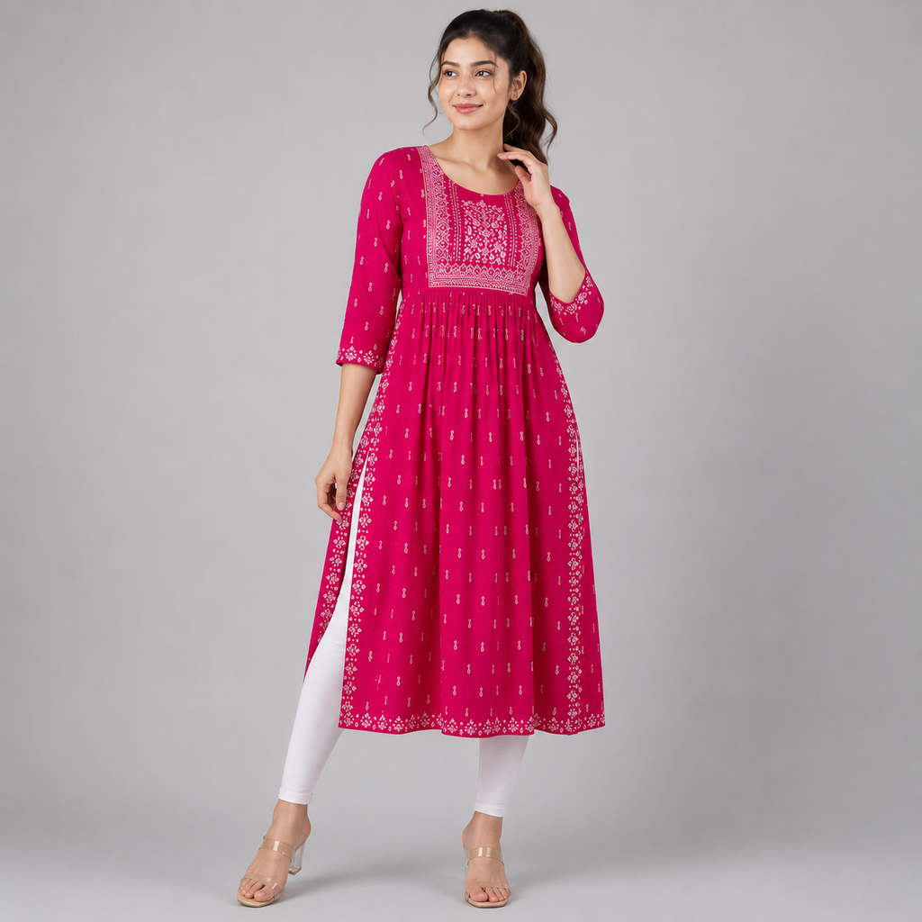 Gulnaar Flared Kurti