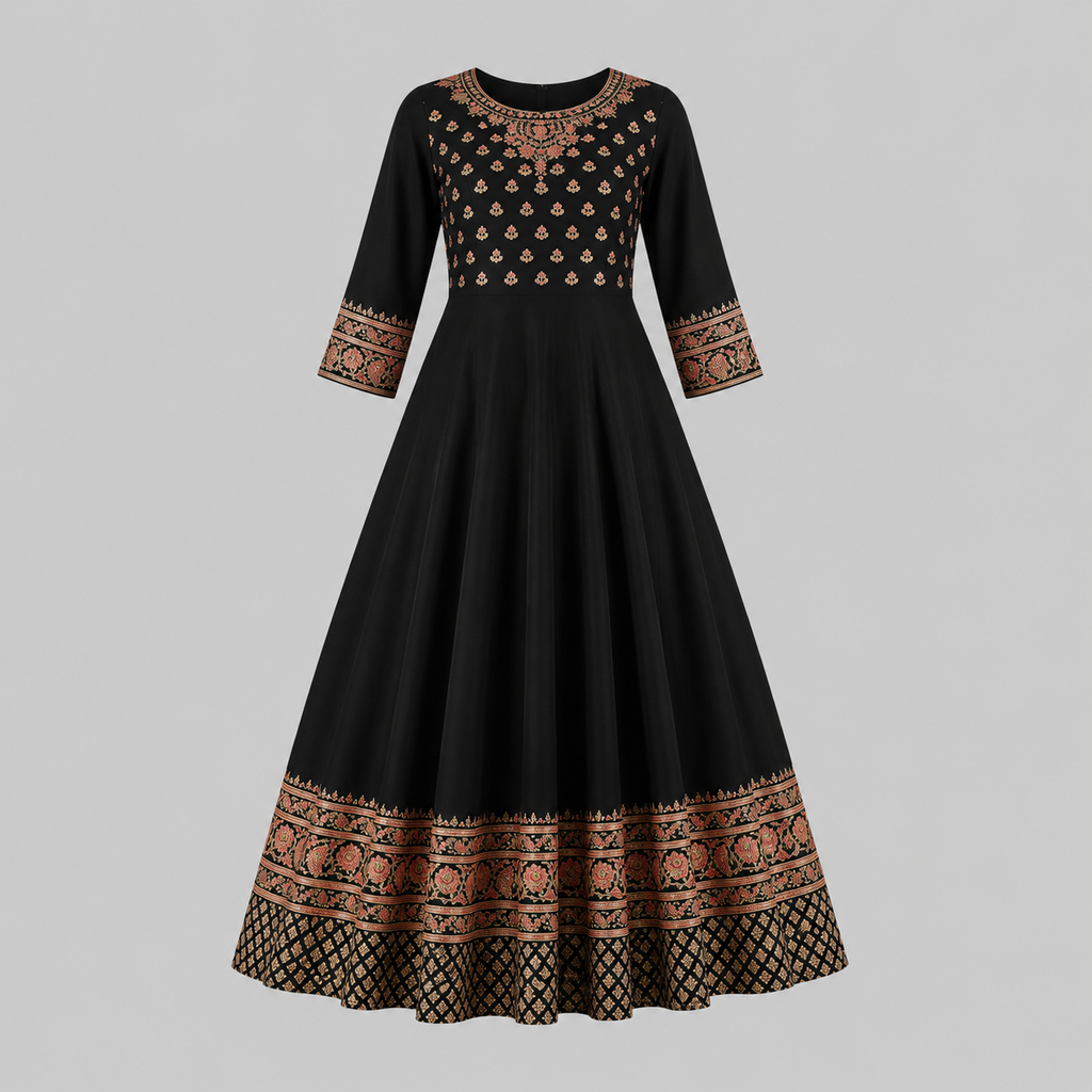 Noir Zariya Kurti