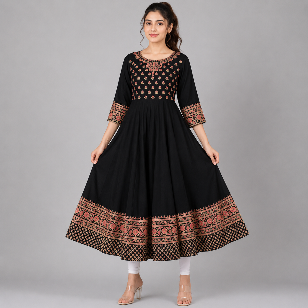 Noir Zariya Kurti