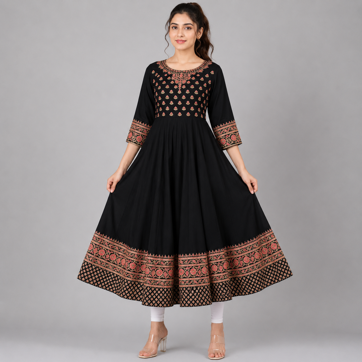 Noir Zariya Kurti