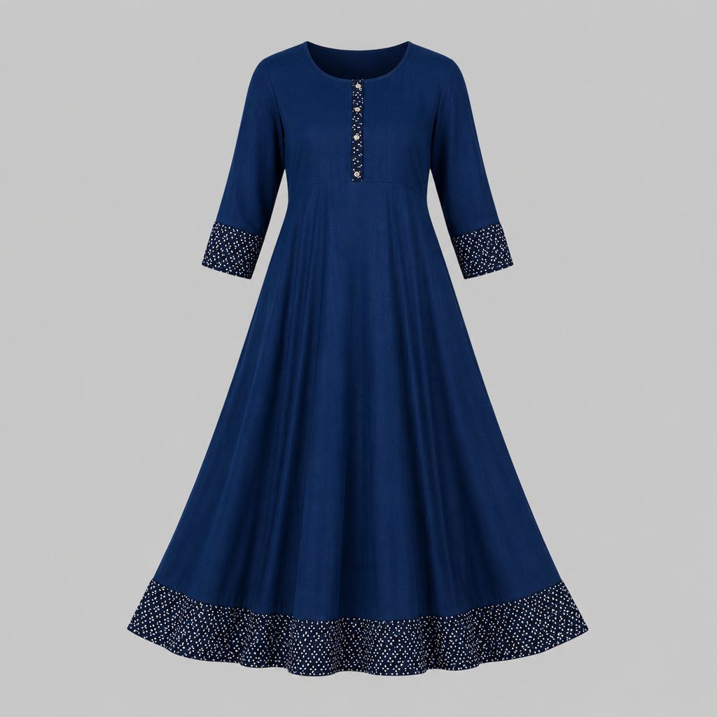 Midnight Grace Flared Kurti