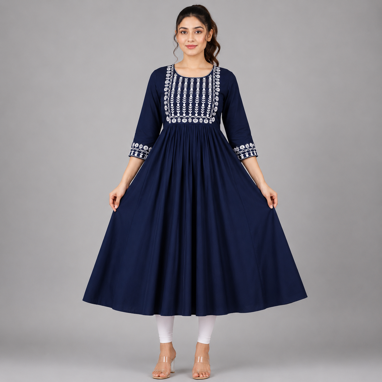 Noor Embroidered Anarkali Kurti