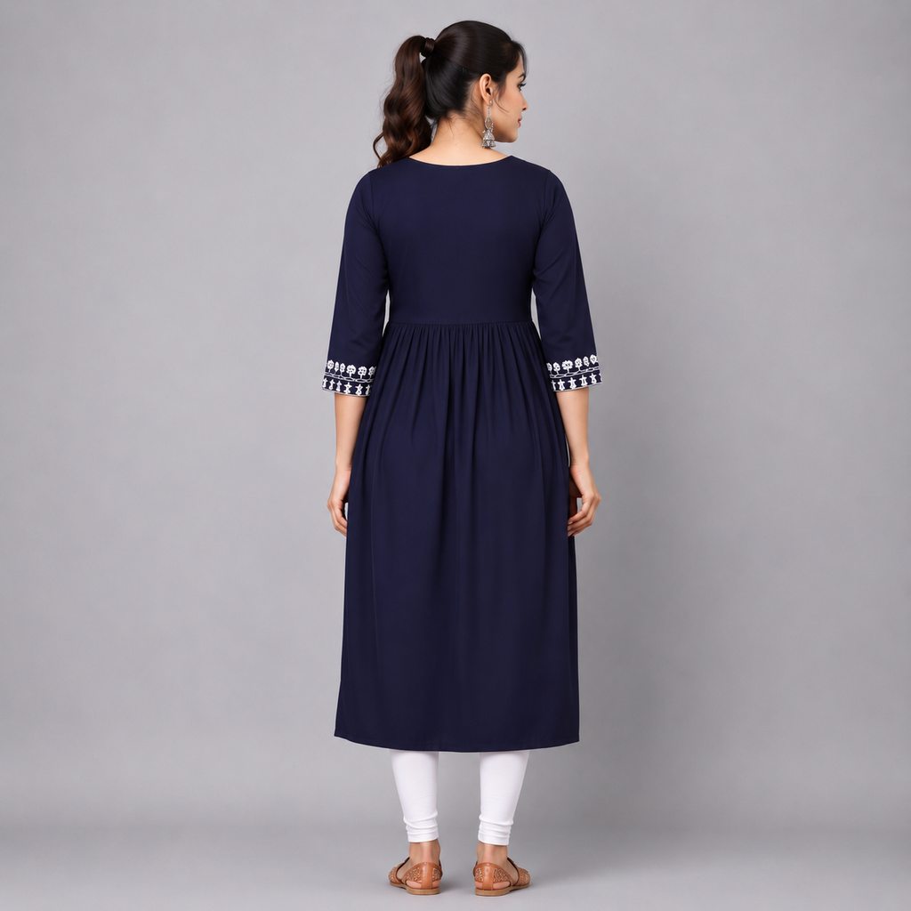 Noor Embroidered Anarkali Kurti