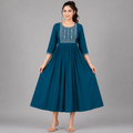 Azure Noor Anarkali Kurti