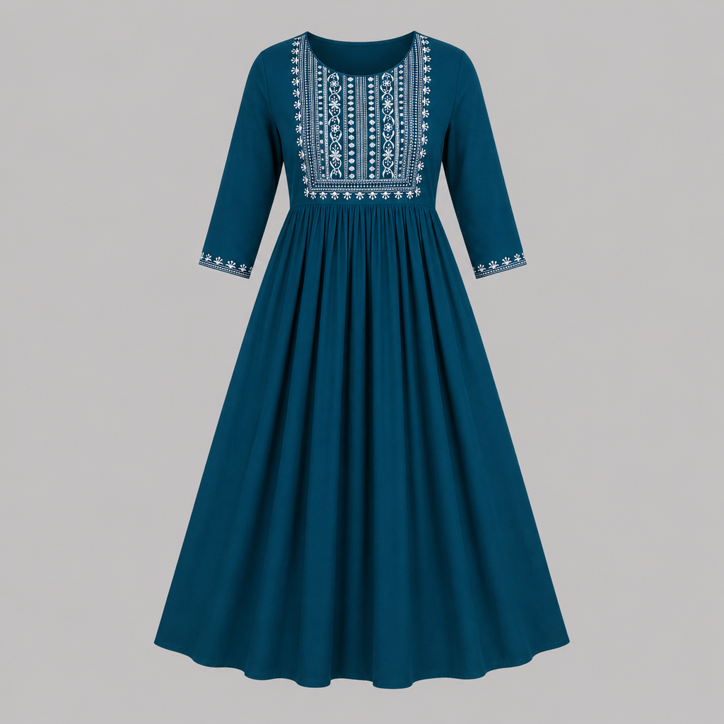 Azure Noor Anarkali Kurti