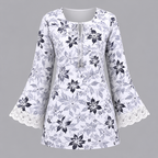 Ivory Blossom Short Kurti