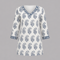 Ivory Bloom Short Kurti