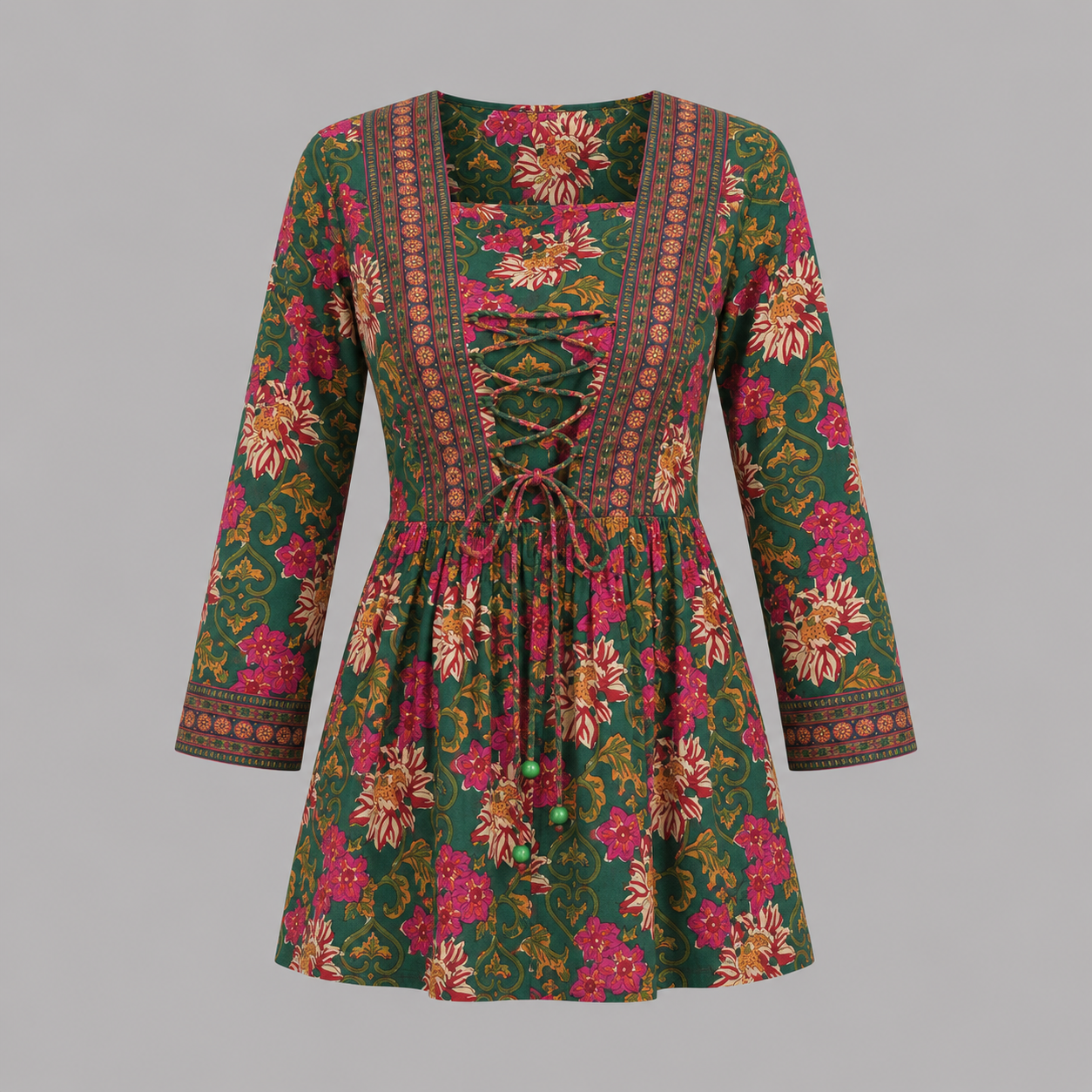Forest Bloom Short Kurti