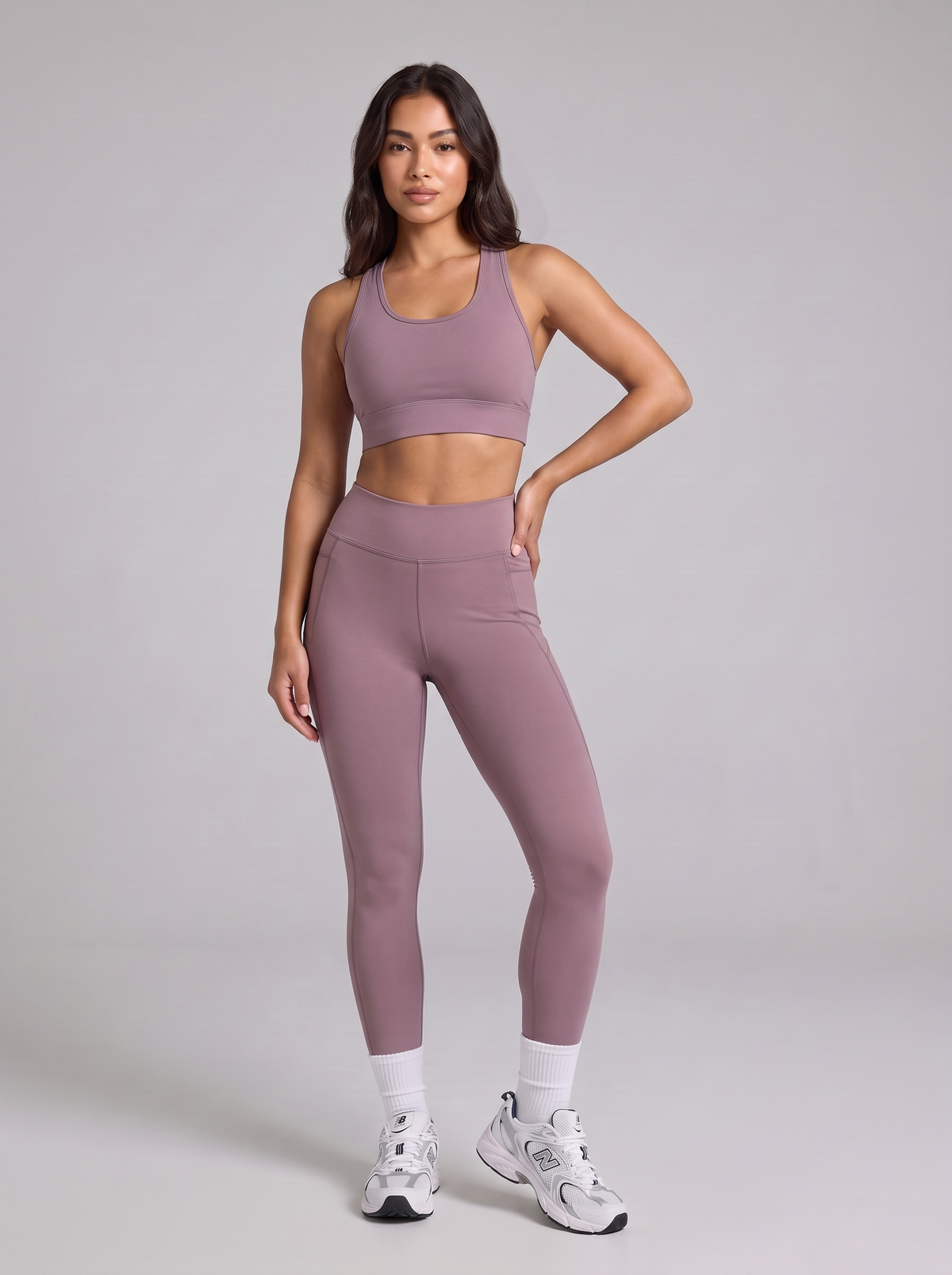 Dusty Mauve KivaFit Co-ord Set