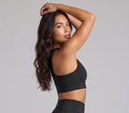 Midnight Black KivaFit Sports Bra