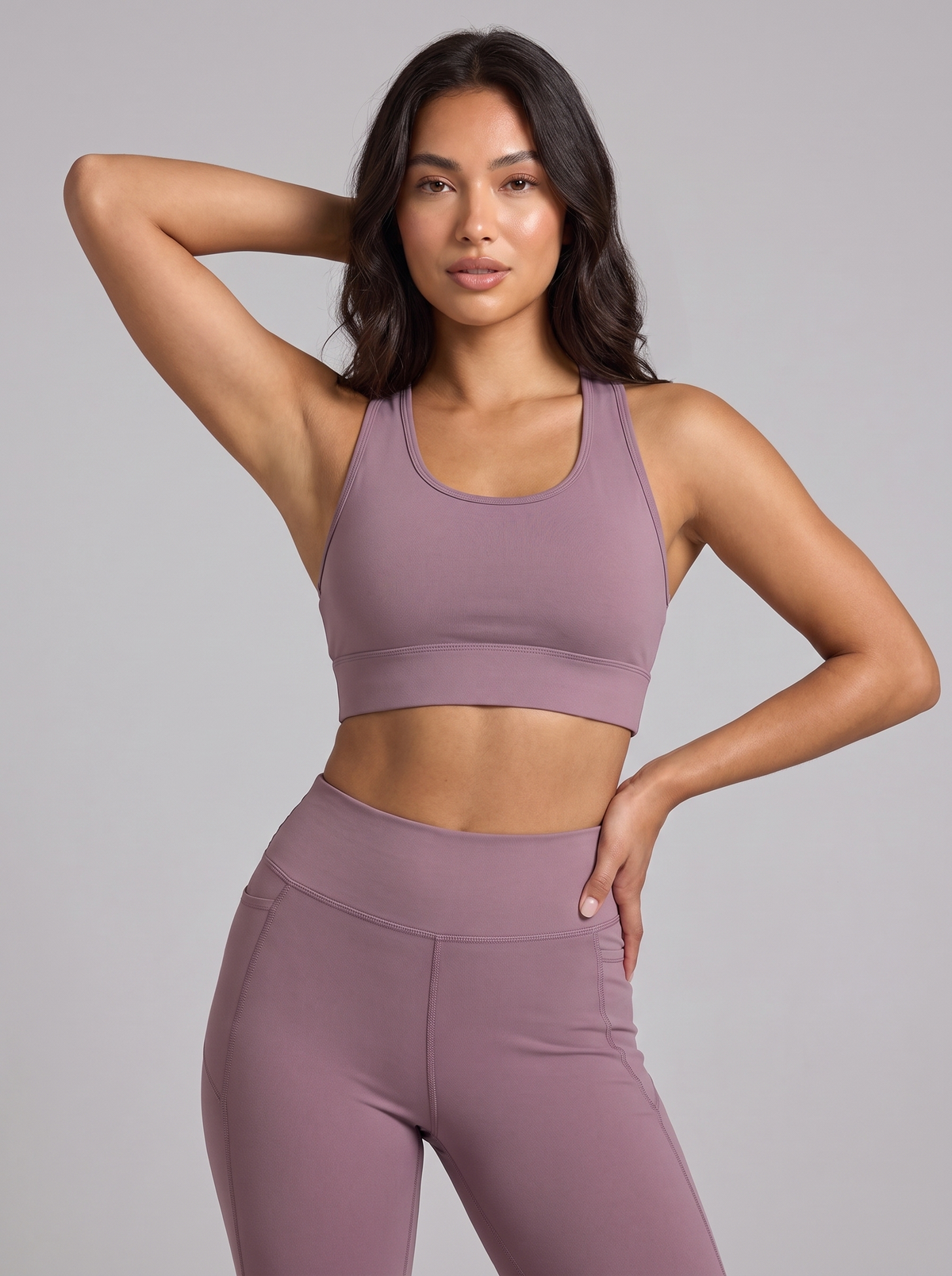 Dusty Mauve KivaFit Sports Bra